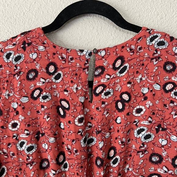 Free People Some Like It Floral Print Womens Plunging V Neck Jumpsuit Romper 4 - Picture 10 of 15